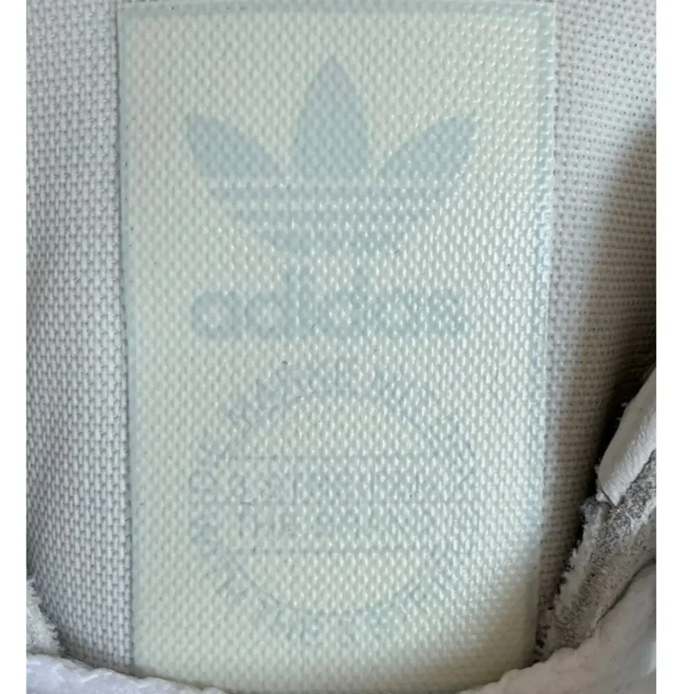 Adidas Boston Super R1 Sneakers Trainers 7 Men Triple White Grey Suede Workout